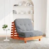 Futono sofa-lova su čiužiniu, vaško ruda, 90x206x11cm, pušis