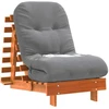 Futono sofa-lova su čiužiniu, vaško ruda, 60x206x11cm, pušis