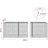 Gabionas su 3,5 mm laidu ir 5x5 cm tinkleliu 800x50x100 cm