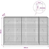 Gabionas su 3,5 mm laidu ir 5x5 cm tinkleliu 250x30x150 cm