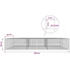 Gabionas su 3,5 mm laidu ir 5x5 cm tinkleliu 300x50x50 cm