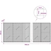 Gabionas su 3,5 mm laidu ir 5x5 cm tinkleliu 1150x10x100 cm