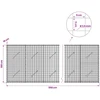 Gabionas su 3,5 mm laidu ir 5x5 cm tinkleliu 550x10x100 cm
