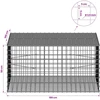 Gabionas su 3,5 mm laidu ir 5x5 cm tinkleliu 100x100x50 cm