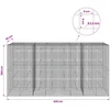 Gabionas su 3,5 mm laidu ir 5x5 cm tinkleliu 400x30x200 cm
