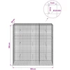 Gabionas su 3,5 mm laidu ir 5x5 cm tinkleliu 150x30x150 cm