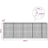 Gabionas su 3,5 mm laidu ir 5x5 cm tinkleliu 450x30x150 cm