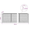 Gabionas su 3,5 mm laidu ir 5x5 cm tinkleliu 1000x50x100 cm