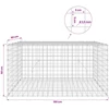 Gabionas su 3,5 mm laidu ir 5x5 cm tinkleliu 100x50x50 cm
