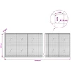 Gabionas su 3,5 mm laidu ir 5x5 cm tinkleliu 1200x20x100 cm