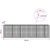 Gabionas su 3,5 mm laidu ir 5x5 cm tinkleliu 550x30x150 cm