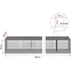 Gabionas su 3,5 mm laidu ir 5x5 cm tinkleliu 450x100x50 cm