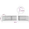 Gabionas su 3,5 mm laidu ir 5x5 cm tinkleliu 800x50x50 cm