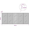 Gabionas su 3,5 mm laidu ir 5x5 cm tinkleliu 250x10x100 cm