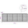 Gabionas su 3,5 mm laidu ir 5x5 cm tinkleliu 500x50x150 cm