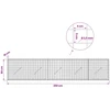 Gabionas su 3,5 mm laidu ir 5x5 cm tinkleliu 250x10x50 cm