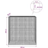 Gabionas su 3,5 mm laidu ir 5x5 cm tinkleliu 200x50x200 cm