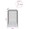 Gabionas su 3,5 mm laidu ir 5x5 cm tinkleliu 100x100x150 cm