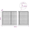 Gabionas su 3,5 mm laidu ir 5x5 cm tinkleliu 1200x30x150 cm
