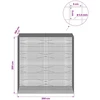 Gabionas su 3,5 mm laidu ir 5x5 cm tinkleliu 200x100x200 cm