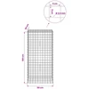 Gabionas su 3,5 mm laidu ir 5x5 cm tinkleliu 50x30x100 cm