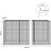 Gabionas su 3,5 mm laidu ir 5x5 cm tinkleliu 1000x50x150 cm