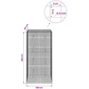 Gabionas su 3,5 mm laidu ir 5x5 cm tinkleliu 100x30x200 cm