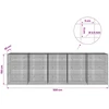 Gabionas su 3,5 mm laidu ir 5x5 cm tinkleliu 500x30x150 cm