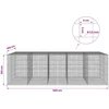 Gabionas su 3,5 mm laidu ir 5x5 cm tinkleliu 500x100x150 cm
