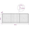 Gabionas su 3,5 mm laidu ir 5x5 cm tinkleliu 150x30x50 cm
