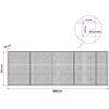 Gabionas su 3,5 mm laidu ir 5x5 cm tinkleliu 450x20x150 cm