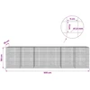 Gabionas su 3,5 mm laidu ir 5x5 cm tinkleliu 600x30x150 cm