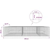 Gabionas su 3,5 mm laidu ir 5x5 cm tinkleliu 250x50x50 cm