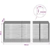Gabionas su 3,5 mm laidu ir 5x5 cm tinkleliu 1150x100x100 cm