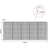 Gabionas su 3,5 mm laidu ir 5x5 cm tinkleliu 500x20x200 cm