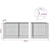 Gabionas su 3,5 mm laidu ir 5x5 cm tinkleliu 500x50x100 cm