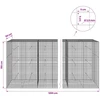 Gabionas su 3,5 mm laidu ir 5x5 cm tinkleliu 1200x50x150 cm