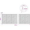 Gabionas su 3,5 mm laidu ir 5x5 cm tinkleliu 800x10x100 cm