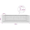 Gabionas su 3,5 mm laidu ir 5x5 cm tinkleliu 200x50x50 cm