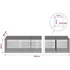 Gabionas su 3,5 mm laidu ir 5x5 cm tinkleliu 650x100x50 cm