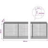 Gabionas su 3,5 mm laidu ir 5x5 cm tinkleliu 800x100x100 cm