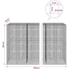 Gabionas su 3,5 mm laidu ir 5x5 cm tinkleliu 1100x30x200 cm