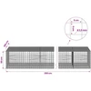 Gabionas su 3,5 mm laidu ir 5x5 cm tinkleliu 350x100x50 cm