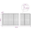 Gabionas su 3,5 mm laidu ir 5x5 cm tinkleliu 1150x30x100 cm