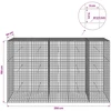 Gabionas su 3,5 mm laidu ir 5x5 cm tinkleliu 250x50x150 cm