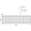 Gabionas su 3,5 mm laidu ir 5x5 cm tinkleliu 200x20x50 cm