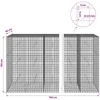 Gabionas su 3,5 mm laidu ir 5x5 cm tinkleliu 750x50x150 cm