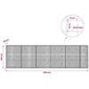 Gabionas su 3,5 mm laidu ir 5x5 cm tinkleliu 550x20x150 cm
