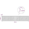 Gabionas su 3,5 mm laidu ir 5x5 cm tinkleliu 300x10x50 cm