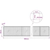 Gabionas su 3,5 mm laidu ir 5x5 cm tinkleliu 1050x20x50 cm